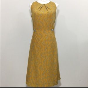 Anthropologie yellow dress size 0
